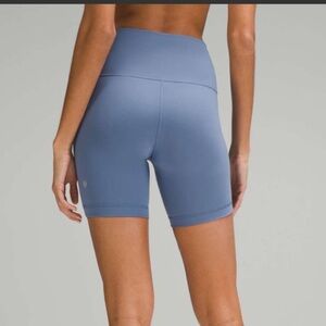 Wunder Train High-Rise Short 6" Oasis Blue Size 8